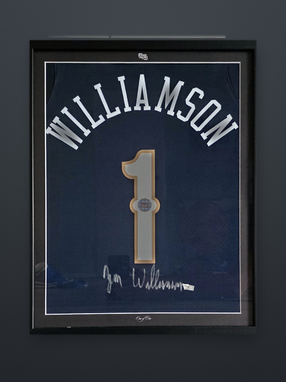 Zion Williamson New Orleans Pelicans – signiertes Trikot, gerahmt